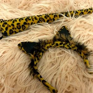 Leopard Ears and Tail Costume